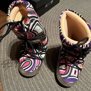 Emilio Pucci Women's Vibrant Patterned Winter Boots